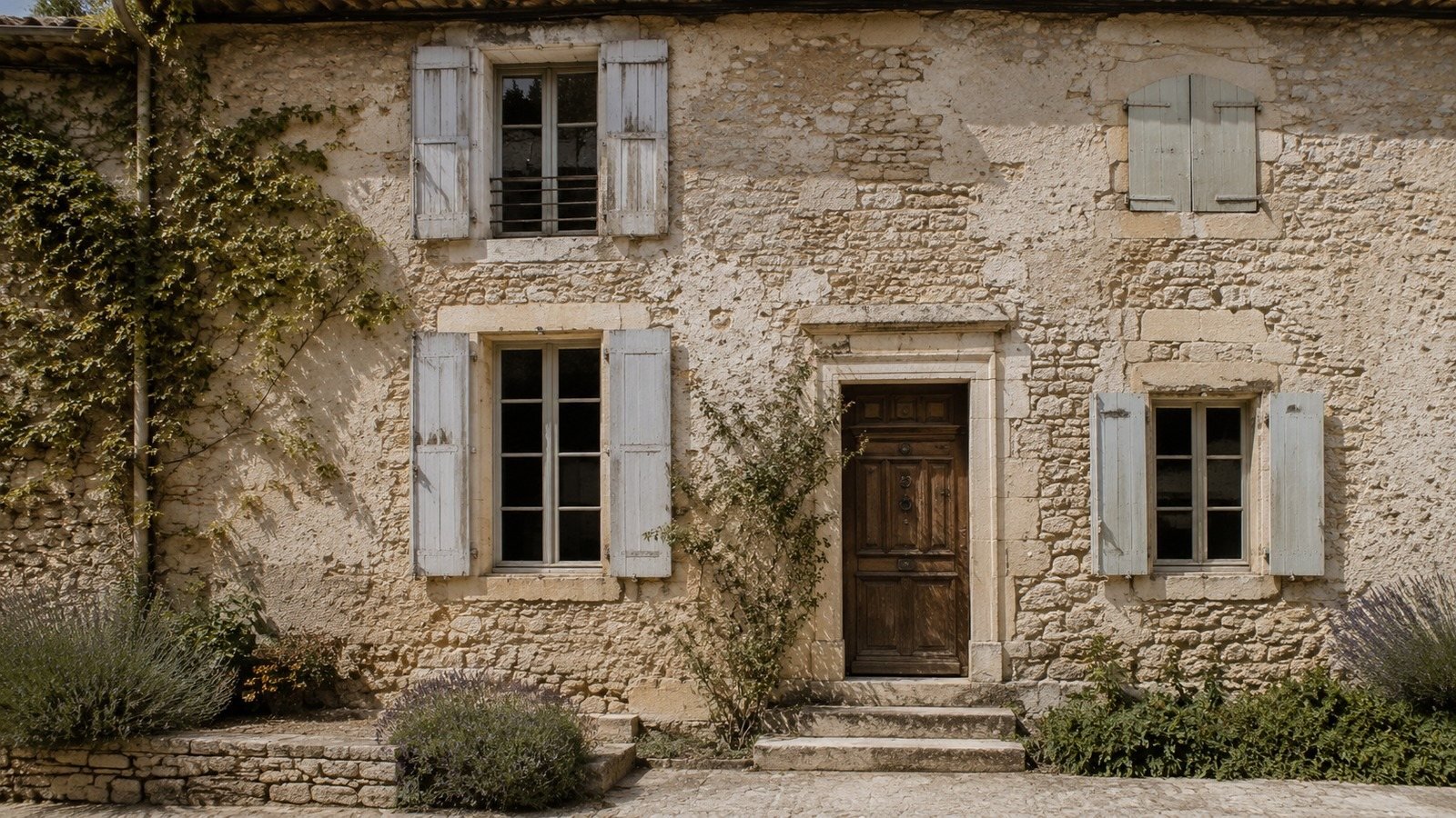 Façade ancienne en pierre à diagnostiquer dans le Vaucluse