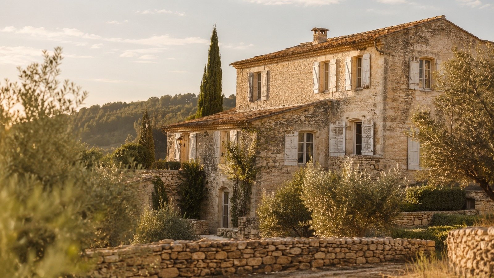 Maison ancienne en pierre dans le Vaucluse, patrimoine rural provençal