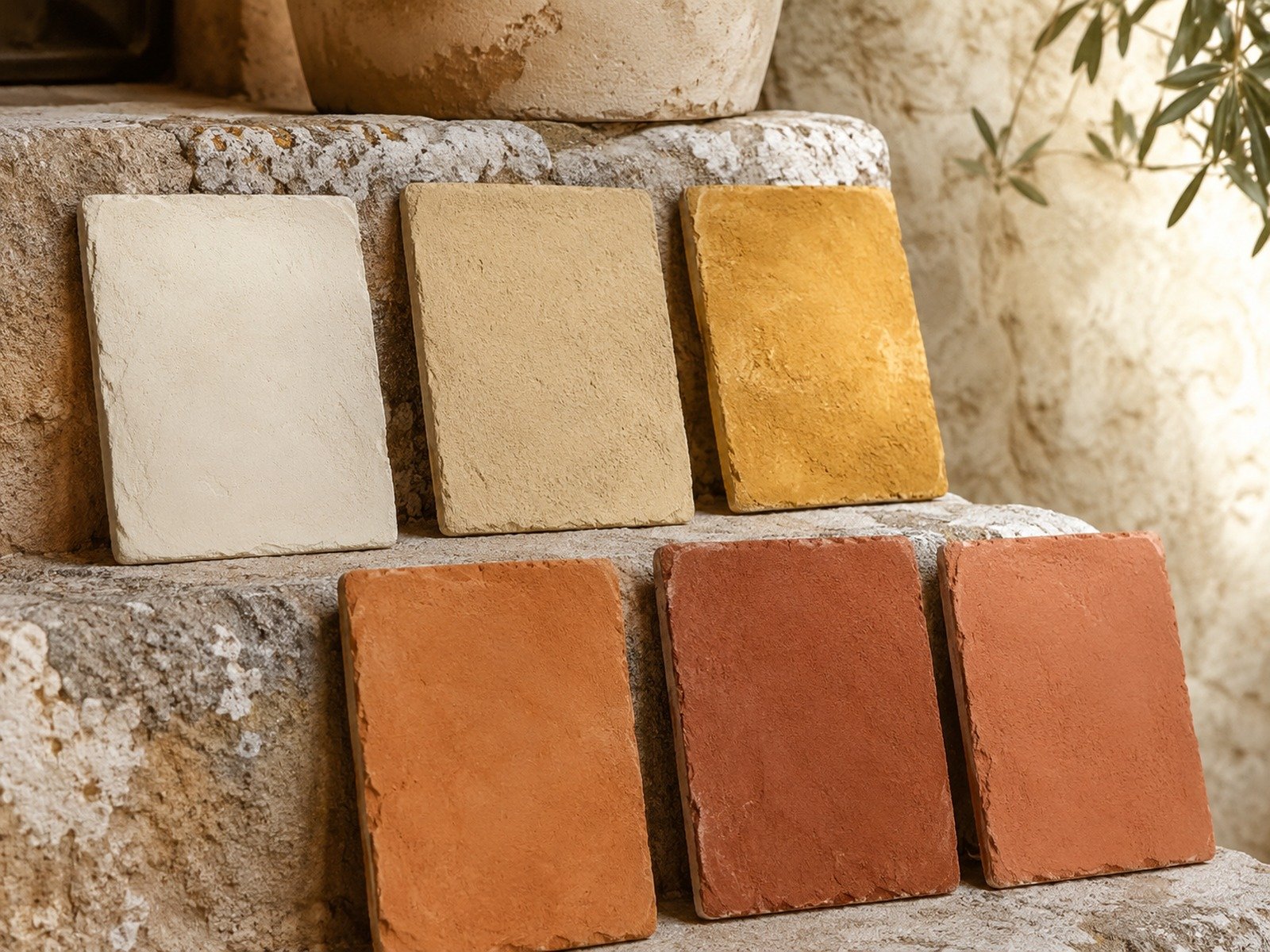 Nuancier d’enduits et pigments naturels